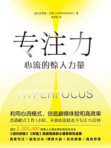 专注力：心流的惊人力量 封面
