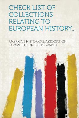 Check list of collections relating to European history 封面